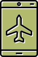 Flugzeug-Vektor-Symbol vektor