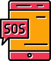 SOS-Vektorsymbol vektor