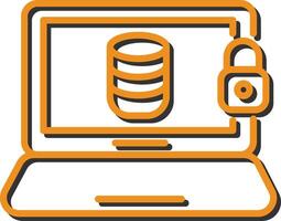 Vektorsymbol für Datensicherheit vektor