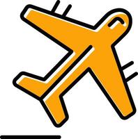 Flugzeug-Vektor-Symbol vektor