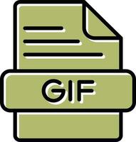 GIF-Vektorsymbol vektor