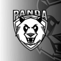 logotyp för pandamaskot vektor