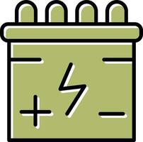 Vektorsymbol für Batterien vektor