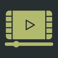 video och animering vektor ikon