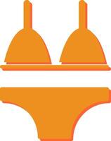 Bikini-Vektor-Symbol vektor