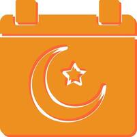 islamic kalender vektor ikon
