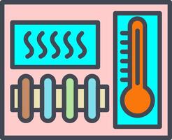 uppvärmning element vektor ikon