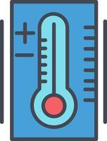 Thermometer-Vektor-Symbol vektor