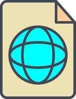 global profil vektor ikon
