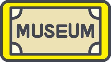 museum märka vektor ikon