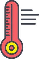 Symbol für Temperaturvektor vektor