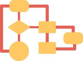 Flussdiagramm-Vektorsymbol vektor