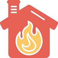 husbrand vektor ikon