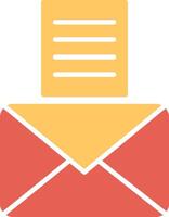 e-post dokument vektor ikon