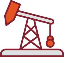 Pumpjack-Vektorsymbol vektor