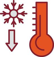 Thermometer-Vektor-Symbol vektor