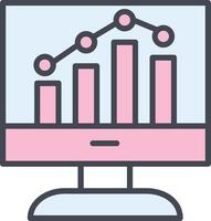 Finanzen Graph Vektor Symbol