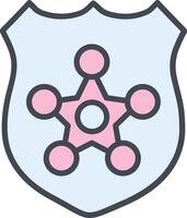 Polizei Abzeichen ii Vektor Symbol