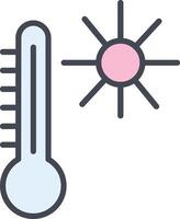 Symbol für Temperaturvektor vektor