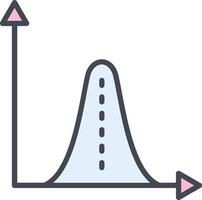 histogram vektor ikon