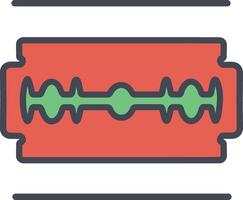 Vektorsymbol für Rasierklinge vektor
