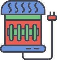 Vektorsymbol für elektrische Heizung vektor