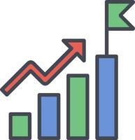 Statistik-Vektorsymbol vektor