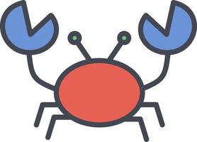 krabba vektor ikon