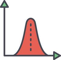 histogram vektor ikon