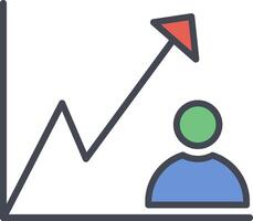 Vektorsymbol für das Unternehmenswachstum vektor