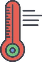 temperatur vektor ikon