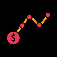 Statistik-Vektorsymbol vektor