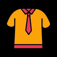 skjorta och slips vektor ikon