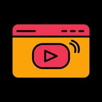 Video-Streaming-Vektorsymbol vektor