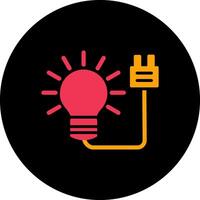 elektrisk Glödlampa vektor ikon