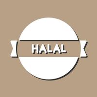 Vektorsymbol für Halal-Aufkleber vektor