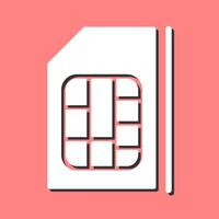 Vektorsymbol für die SIM-Karte vektor