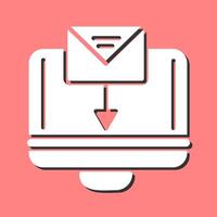 Mail hochladen Vektor Symbol