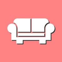 Sofa-Vektor-Symbol vektor