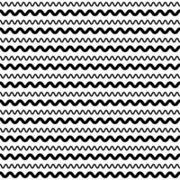 schwarz Linie Welle abstrakt isoliert auf Weiß Hintergrund. einfarbig elegant Textur vektor