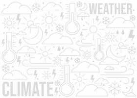 klimat och väder mönster vektor