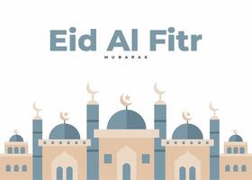 eid al fitr Mubarak Poster vektor