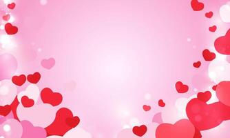 abstrakt Lycklig hjärtans dagar neon hjärta rosa bakgrund med för vektor affisch design