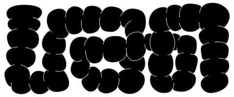 y2k abstrakt retro geometrisch gestalten Startseite Vorlage. zeitgenössisch Figur, Blase im 70er Jahre Graffiti Stil. Bauhaus Memphis Design Element perfekt zum Banner, Drucke, Aufkleber, Dekor. vektor