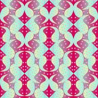 sömlös vektor abstrakt mönster med lutning trianglar och paisley polka punkt