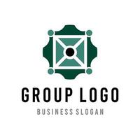 Gruppe Logo einstellen von Gemeinschaft Logo Design Inspiration Vektor Idee eps 10