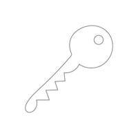 enkel nycklar och lås relaterad vektor linje konst
