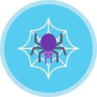 Spinne Netz eben multi Kreis Symbol vektor