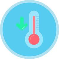 niedrig Temperatur eben multi Kreis Symbol vektor