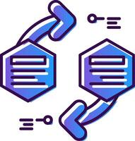 Infografik Elemente Gradient gefüllt Symbol vektor